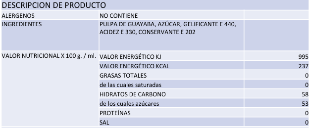 MERMELADA GUAYABA GOYA